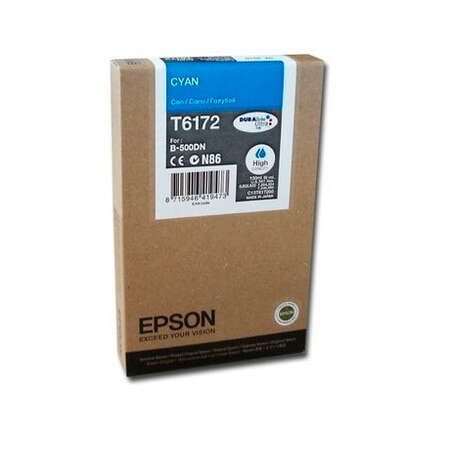 Картридж EPSON T6172 Cyan для B500/510DN C13T617200 большая емкость