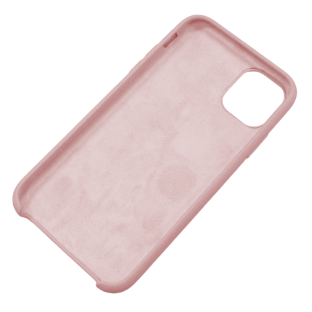 Чехол для Apple iPhone 11 Brosco Softrubber светло-розовый