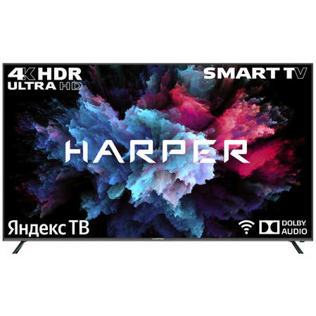 Телевизор 75" Harper 75Q850TS (4K UHD 3840x2160, Smart TV) черный 