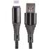 Кабель USB-A - Lightning 1m Zibelino ZDNC-APL-BLK 2.1А черный