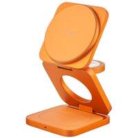 Беспроводная зарядная панель 3 в 1 Для IPhone, Apple Watch, Airpods uBear Balance Slim Qi2.2 35W Orange