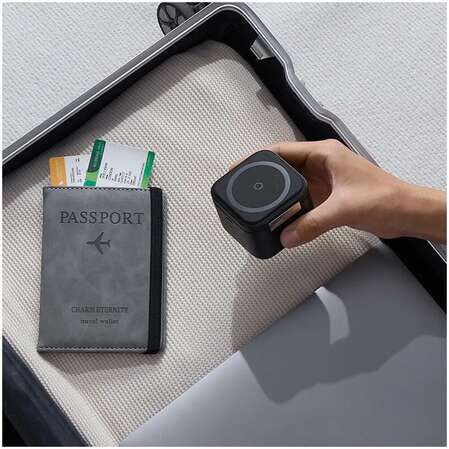 Беспроводная зарядная панель 2 в 1 Для IPhone, Airpods Baseus MagPro Cube 15W Grey