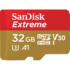 Карта памяти Micro SecureDigital 32Gb SanDisk Extreme microSDHC class 10 UHS-1 U3 V30 (SDSQXAF-032G-GN6AA) + адаптер