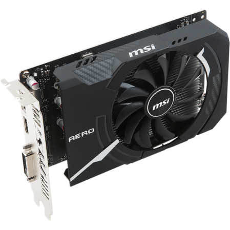Видеокарта MSI GeForce GTX 1050 Ti 4096Mb, GTX 1050 Ti Aero ITX 4G OC DVI-D, HDMI, DP Ret