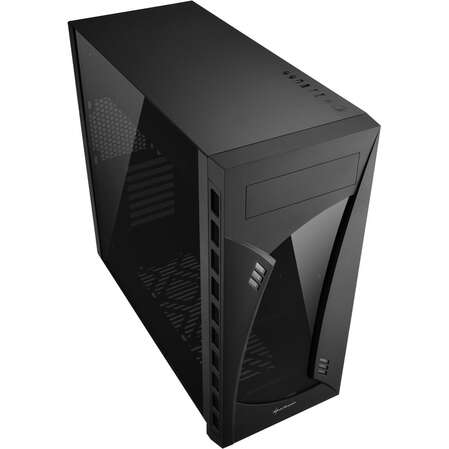Корпус ATX Miditower Sharkoon NIGHT SHARK lite Tempered Glass Black