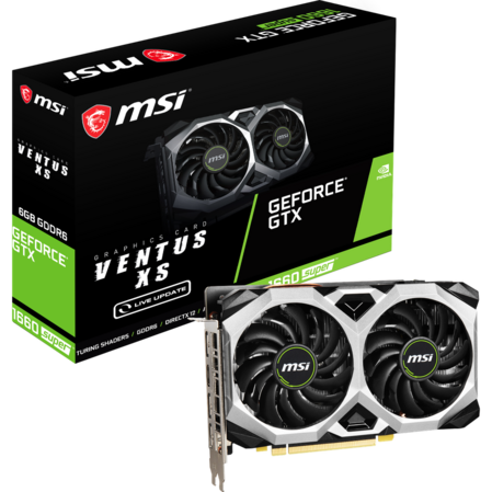 Видеокарта MSI GeForce GTX 1660 Super 6144Mb, GTX 1660 Super Ventus XS OC, 1xHDMI,3xDP Ret