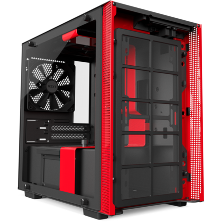 Корпус Mini-ITX Minitower NZXT H200i CA-H200W-BR Mini-ITX Black/Red