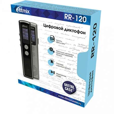 Диктофон Ritmix RR-120 4GB black