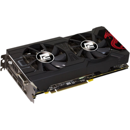 Видеокарта PowerColor 4096Mb RX 570 Red Dragon AXRX 570 4GBD5-3DHD/OC 3xDP, HDMI, DVI Ret 