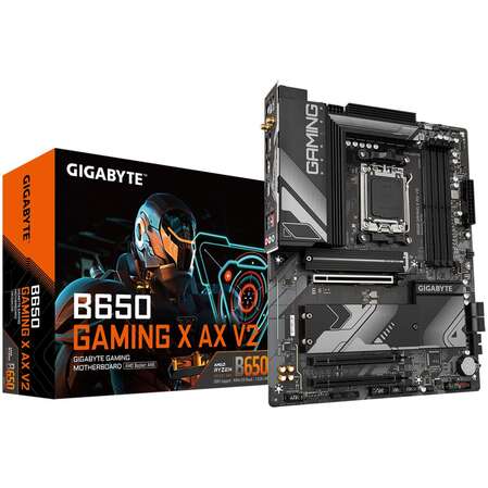 Материнская плата Gigabyte B650 Gaming X AX V2 Socket-AM5 AMD B650 4xDDR5, 4xSATA3, RAID, 3xM.2, 3xPCI-E16x, 5xUSB3.2, 1xUSB3.2 Type C, DP, HDMI, WiFi, 2.5Glan, ATX Ret