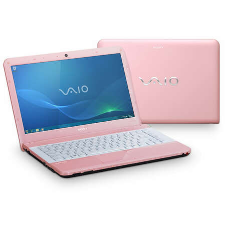 Ноутбук Sony VPC-EA2M1R/PI P6000/4G/320/DVD/HD 5145 512Mb/cam/14"/Win7 HP Pink