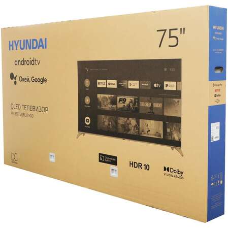 Телевизор 75" Hyundai H-LED75QBU7500