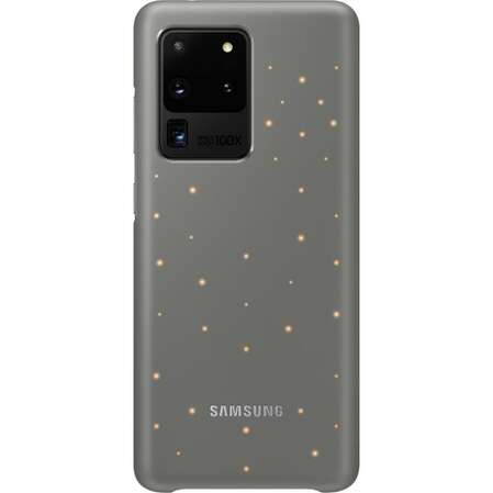 Чехол для Samsung Galaxy S20 Ultra SM-G988 Smart LED Cover серый