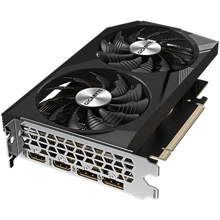 Видеокарта Gigabyte GeForce RTX 3050 8192Mb, Windforce OC V2 8G (GV-N3050WF2OCV2-8GD) 2xHDMI, 2xDP, Ret