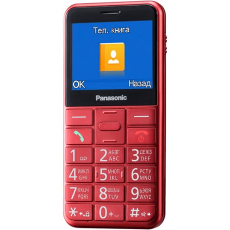Мобильный телефон Panasonic KX-TU150RU красный