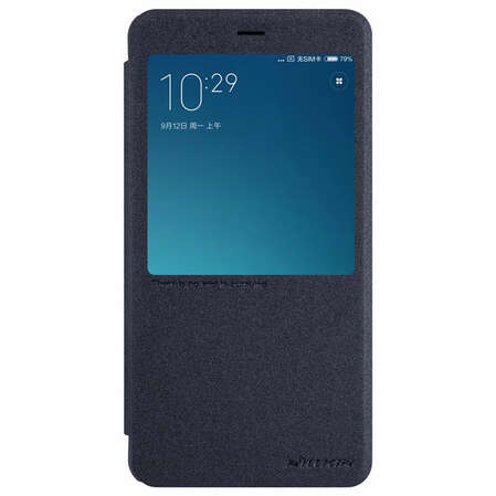 Чехол для Xiaomi Redmi Note 4 Nillkin Sparkle Leather Case, черный