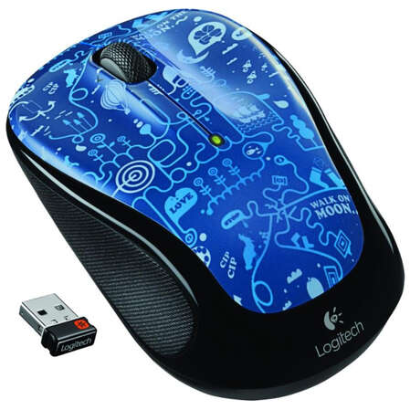 Мышь Logitech M325 Wireless Mouse Blue Smile USB 910-003268