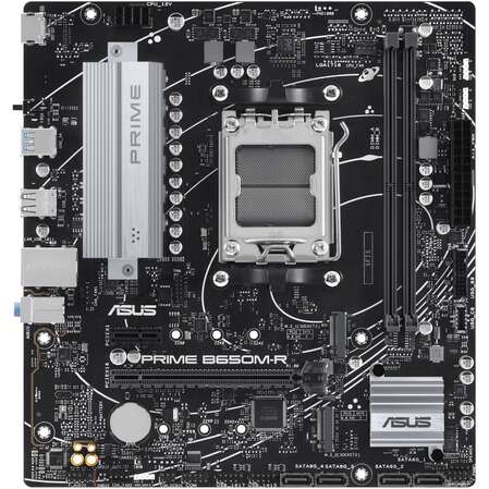 Материнская плата ASUS Prime B650M-R B650 Socket AM5 2xDDR5, 4xSATA3, RAID, 2xM.2, 2xPCI-E16x, 2xUSB3.2, HDMI, 2.5Glan, mATX