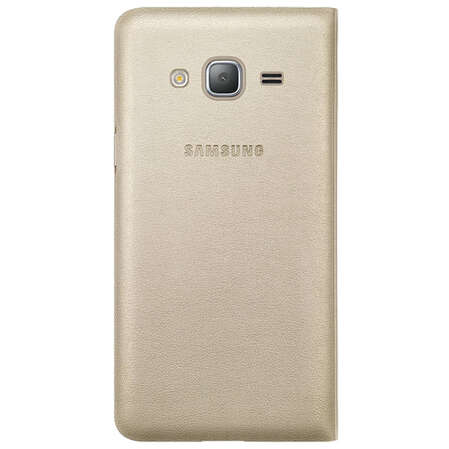 Чехол для Samsung Galaxy J3 (2016) SM-J320F Flip Wallet золотистый 