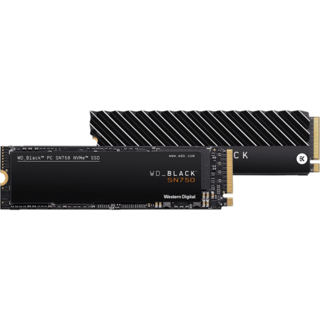 Внутренний SSD-накопитель 500Gb Western Digital Black SN750 (WDS500G3X0C) M.2 2280 PCIe NVMe 3.0 x4
