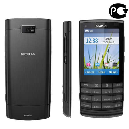 Смартфон Nokia X3-02.5 Touch and Type dark metal
