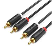 Кабель 2RCA M - 2RCA M, 2m Vention BCMBH черный