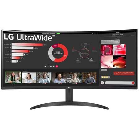 Монитор 34" LG UltraWide 34WR50QK-B VA 3440x1440 5 ms HDMI, DisplayPort