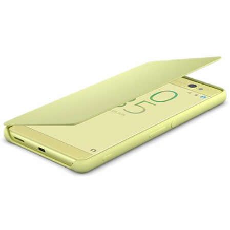 Чехол для Sony F3211/F3212 Xperia XA Ultra Sony Flip-cover SCR60 Lime Gold, золотистый 