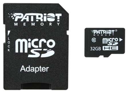 Micro SecureDigital 32Gb HC Patriot (Class10) (PSF32GMCSDHC10)