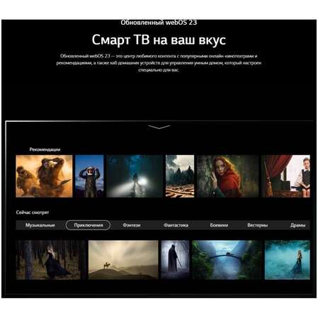 Телевизор 65" LG OLED65G3RLA (4K UHD 3840x2160, Smart TV) серебристый