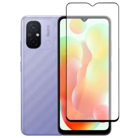 Защитное стекло для Xiaomi Redmi 12C Zibelino 5D, с черной рамкой
