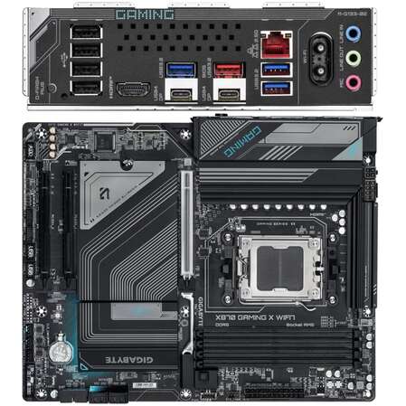 Материнская плата Gigabyte X870 Gaming X WiFi7 Socket-AM5 AMD X870 4xDDR5, 4xSATA3, RAID, 3xM.2, 3xPCI-E16x, 4xUSB3.2, 2xUSB3.2 Type C, DP, HDMI, 2.5Glan, WiFi, ATX Ret