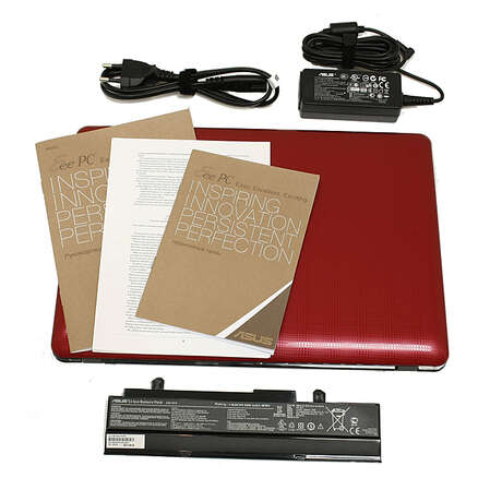 Нетбук Asus EEE PC 1215B Red AMD E450/2Gb/500Gb/ATI HD6320/12.1"/Wi-Fi/BT/Cam/Windows 7 Starter