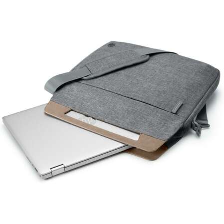 14" Сумка для ноутбука HP RENEW Brief Case серый/коричневый пластик