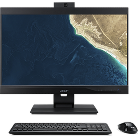 Моноблок Acer Veriton Z4860G 23.8" FullHD Core i3 9100/8Gb/256Gb SSD/DVD-RW/Kb+m/Linux Black