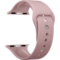 Ремень для умных часов Силиконовый ремешок для умных часов Deppa Band Silicone для Apple Watch 38/40 mm розовый