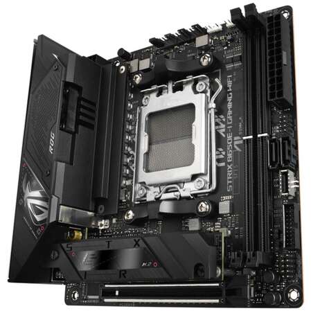 Материнская плата ASUS ROG Strix B650E-I Gaming WiFi B650 Socket AM5 2xDDR5, 2xSATA3, RAID, 2xM.2, 1xPCI-E16x, 4xUSB3.2, 2xUSB3.2 Type C, HDMI, Wi-Fi, 2.5Glan, mini-ITX