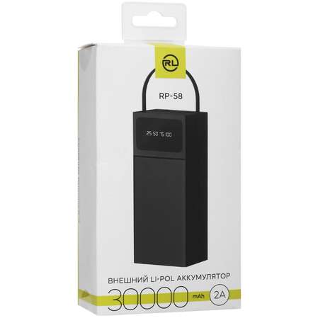 Внешний аккумулятор Red Line RP-58 30000mAh черный