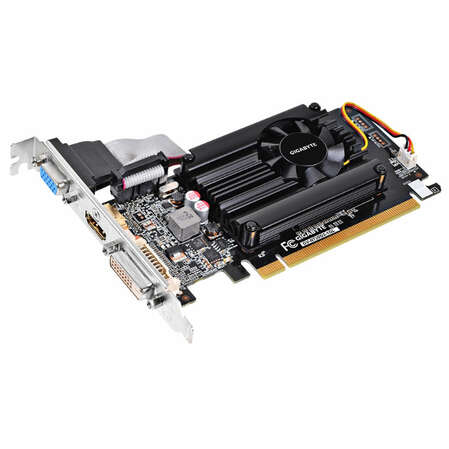 Видеокарта GIGABYTE GeForce GT 720 1024Mb, GV-N720D3-1GL DVI, HDMI, VGA, HDCP