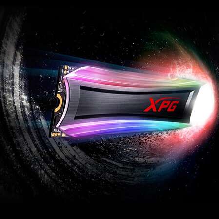 Внутренний SSD-накопитель 4096Gb A-Data XPG Spectrix S40G RGB AS40G-4TT-C M.2 2280 PCIe NVMe 3.0 x4