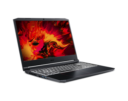 Ноутбук Acer Gaming AN515-55-568E Core i5 10300H/8Gb/1Tb SSD/NV GTX1660Ti 6Gb/15.6" FullHD/DOS Black