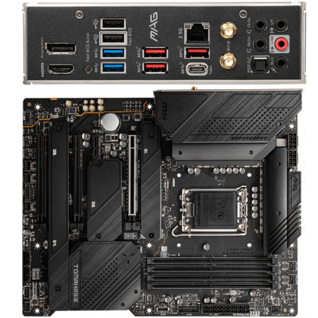 Материнская плата MSI MAG Z690 Tomahawk WiFi Z690 Socket-1700 4xDDR5, 6xSATA3, RAID, 4хM.2, 3xPCI-E16x, 5xUSB3.2, 1xUSB3.2 Type C, DP, HDMI, WiFi, 2.5Glan, ATX