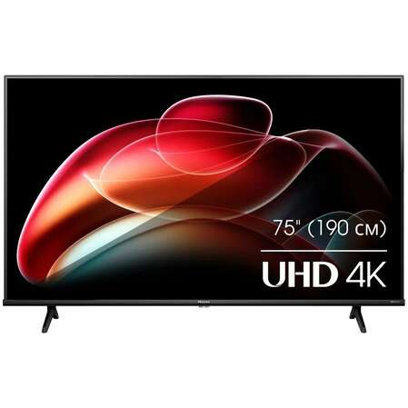 Телевизор 75" Hisense 75A6K (4K Ultra HD 3840x2160, Smart TV) черный