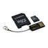 Micro SecureDigital 16Gb HC Kingston (Class 10) + SD адаптер + USB CardReader (MBLY10G2/16GB)