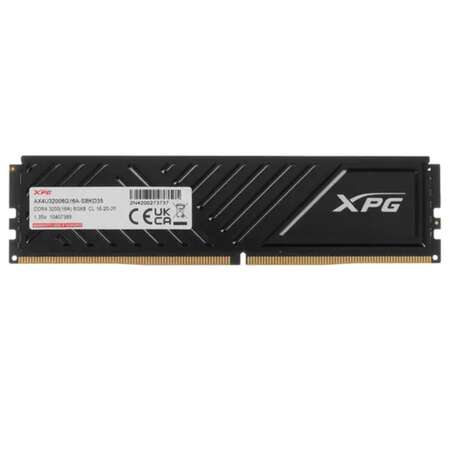 Модуль памяти DIMM 8Gb DDR4 PC25600 3200MHz ADATA XPG Gammix D35 Black (AX4U32008G16A-SBKD35)