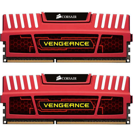 Модуль памяти DIMM 8Gb 2х4Gb KIT DDR3 PC15000 1866MHz Corsair Vengeance Red (CMZ8GX3M2A1866C9R)