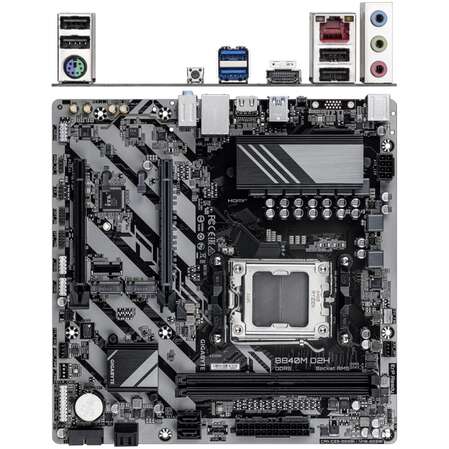 Материнская плата Gigabyte B840M D2H Socket-AM5 AMD B840 2xDDR5, 4xSATA3, RAID, 2xM.2, 2xPCI-E16x, 2xUSB3.2, HDMI, 2.5Glan mATX