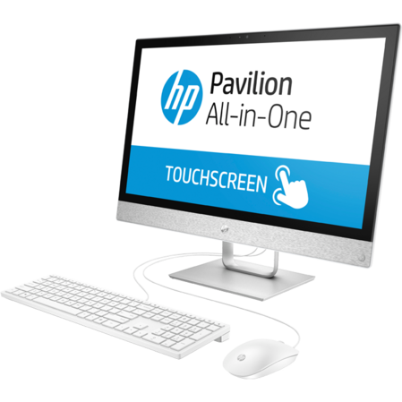 Моноблок HP Pavilion 24I 24-x050ur 3ES07EA 24" FullHD Touch Core i5 7400T/4Gb/1Tb+16Gb SSD/AMD 530 2Gb/Kb+m/Win10 White