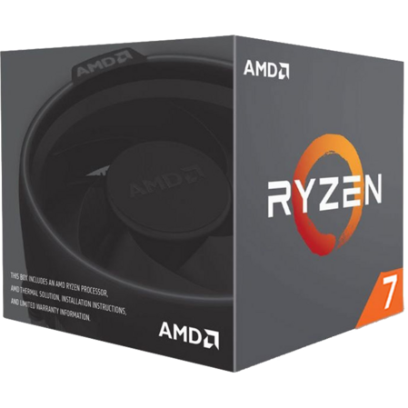 Процессор AMD Ryzen 7 2700, 3.2ГГц, (Turbo 4.1ГГц), 8-ядерный, L3 16МБ, Сокет AM4, BOX