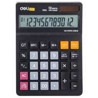Калькулятор Deli EM01420 черный 12-разр.